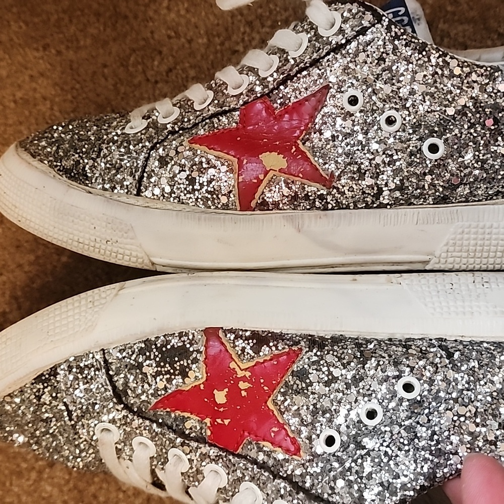 Golden Goose MAY Glitter Sylver Sneakers - Picture 16 of 16